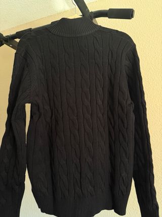 Jersey Fred Perry cremallera negro