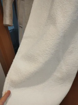 Abrigo Bershka Blanco sin estrenar