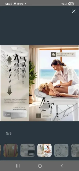 Camilla masaje nueva