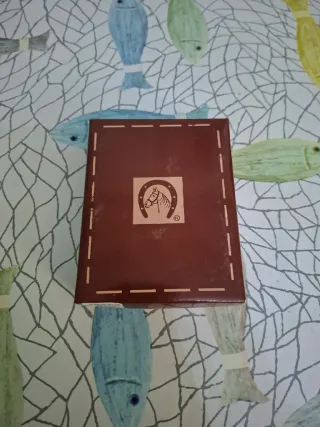 Cartera de piel negra para caballero