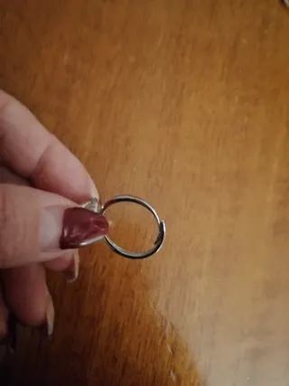 Anello con perla e zirconi