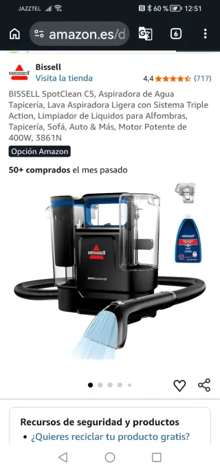 Aspiradora Bissell para repuestos