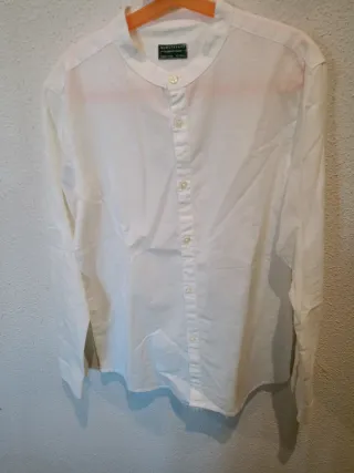 Conjunto Camisa Blanca y Pantalón Verde 12 años