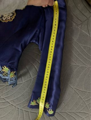 Corpiño Fallera Talla 38 Azul y Dorado