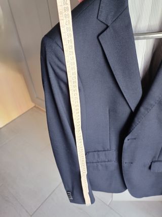 Traje Azul Marino Slim Fit Caballero - Talla 46/38