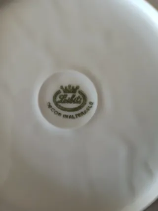 Platos llanos cerámica azul y blanco