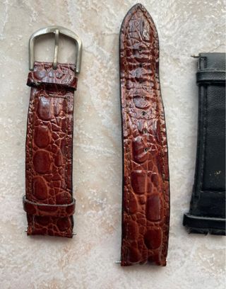 Lotto cinturini orologi pelle