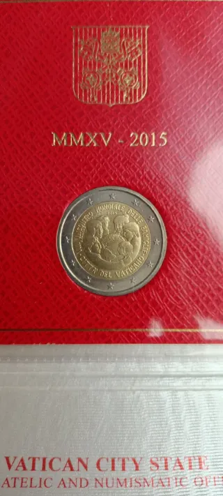 Vaticano 2 euros 2015 encuentro familias