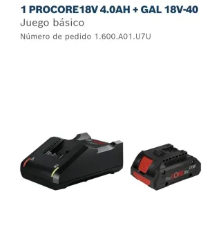 Batería y Cargador Bosch 18V ProCORE