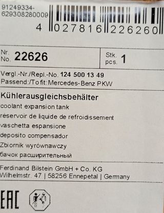 Depósito compensador Mercedes-Benz