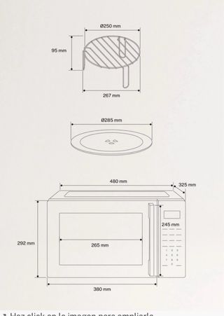 Microondas Create Studio Negro