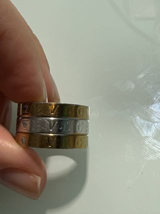 Anillos Bvlgari Oro y Plata