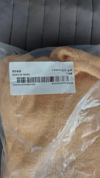 Chaqueta de punto amarilla talla L