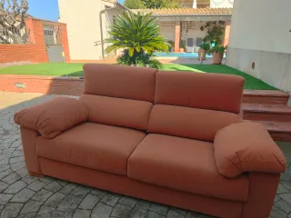 Sofá de 2 plazas naranja