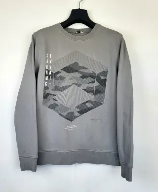 Sudadera Jack & Jones Gris Estampado