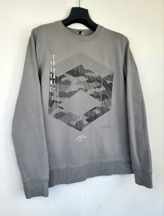 Sudadera Jack & Jones Gris Estampado