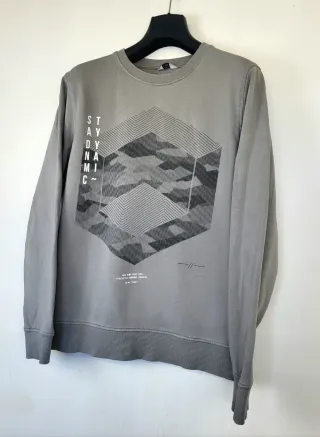 Sudadera Jack & Jones Gris Estampado