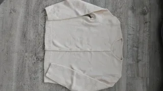 Jersey beige botones talla L