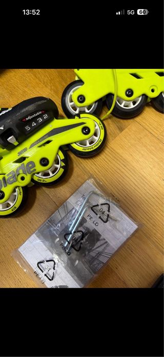 Patines Rollerblade y protecciones talla 33-36,5