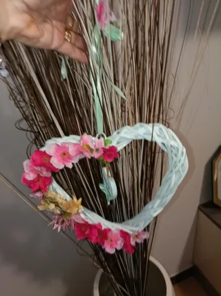 Cuore Decorativo Sweet Home Primavera fuoriporta o