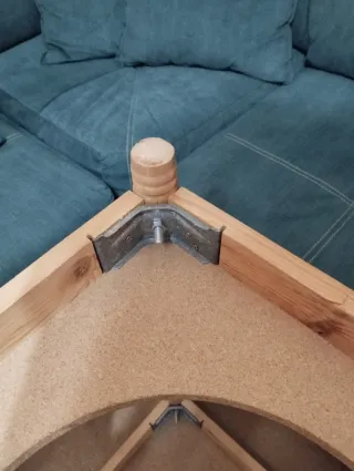 Mesa camilla madera con tarima