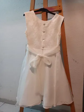 Vestido ceremonia niña blanco 14 años