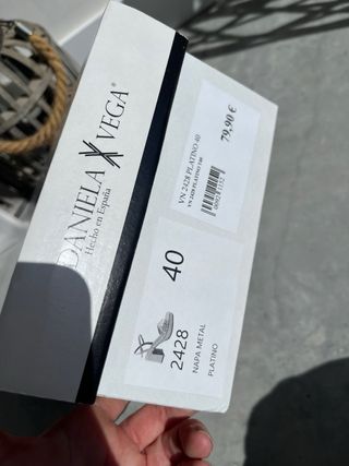 Sandalias Daniela Vega Piel Doradas Talla 40