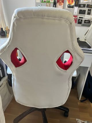 Silla Gamer Blanca y Negra