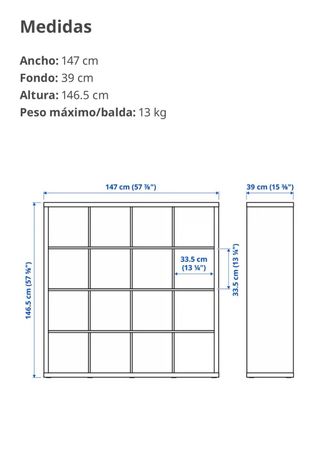 Scaffale modulare Kallax di Ikea