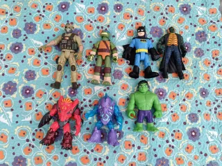 Lote de 7 figuras de acción