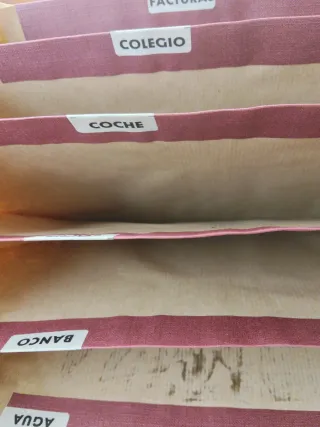 Archivador de acordeón marrón