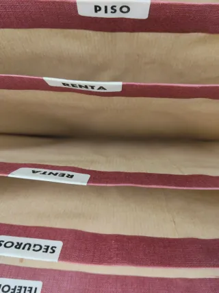 Archivador de acordeón marrón