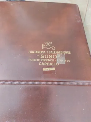 Archivador de acordeón marrón