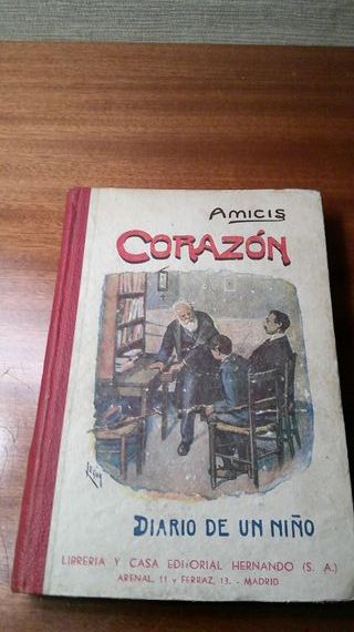 Libro Corazón el diario de un niño. Libro Antiguo