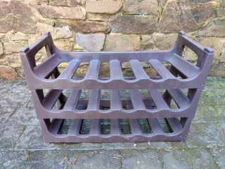 Botellero Plástico Marrón