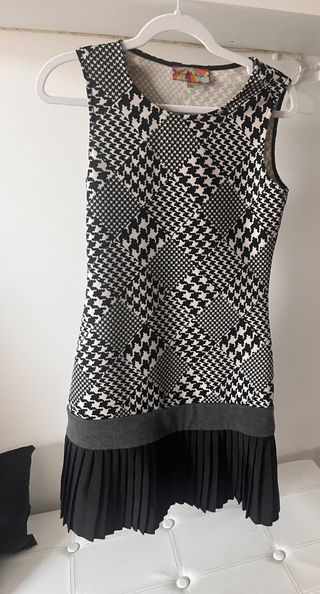 Vestido negro y blanco talla S