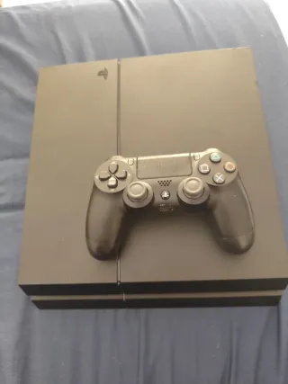 Ps4 Slim Negra + Mando y Cables