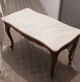 Antiguedades Conjunto sofá, 2 sillones y mesa cent