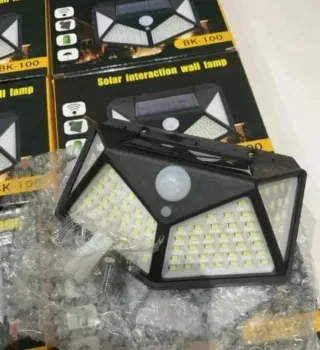 10 Faretti Solari 100 led con Sensore Movimento