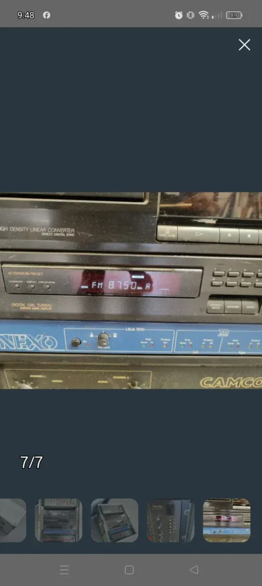 Mesa mezclas ramsa, sintonizador radio Sony, afbeelding 5