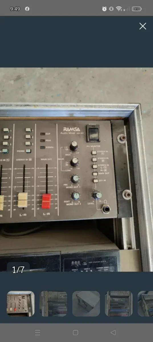 Mesa mezclas ramsa, sintonizador radio Sony, afbeelding 8