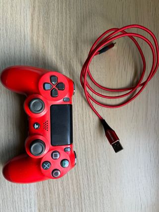 Mando PS4 Rojo PERFECTO ESTADO