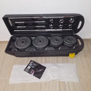 Maletin de pesas ajust. (50kg) con barra incluida