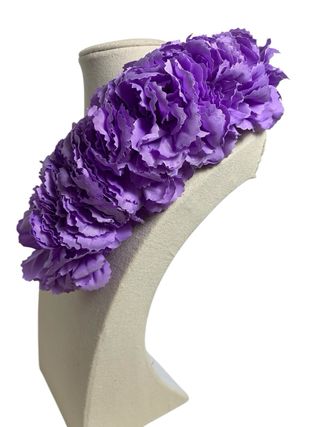 Diadema/Tiara Claveles Flamenca Lila 22cm