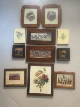 Set 11 Quadri Cornice Legno