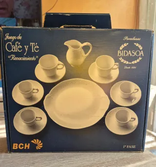 Juego Café y Té Porcelana Bidasoa Renacimiento