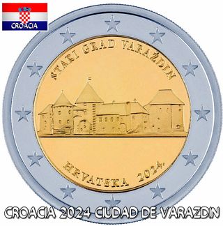 Moneda 2€ Conmemorativa Croacia 2024 Varazdin