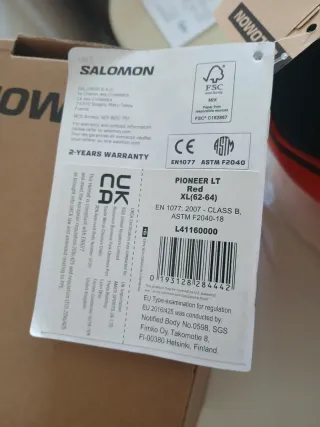 Casco Salomon Pioneer LT rojo tXL