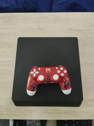 Ps4 Slim 1TB + Mando Spiderman + Cables como nueva