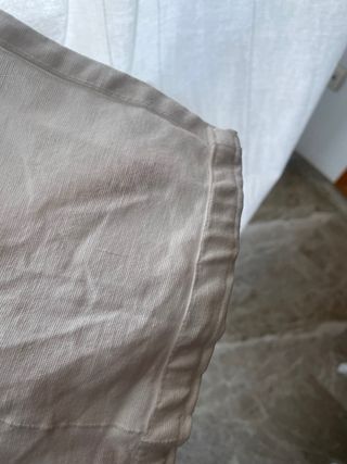 Juego 2 cortinas lino blancas